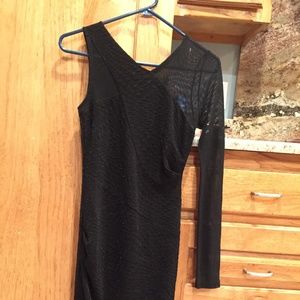 Black Minidress Asymmetrical top
